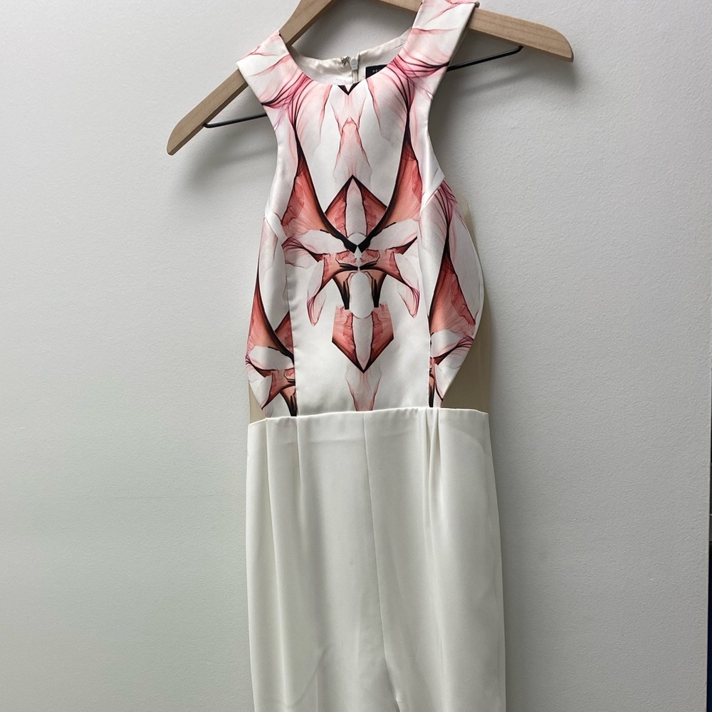 Peggy Hartanto white with pick rose’s women Jumpsuit